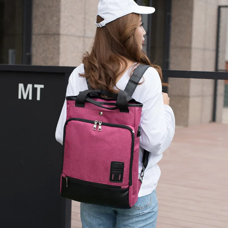

2017 new couple models multi-purpose bag USB charging bag backpack high qulity bag anti-theft bag