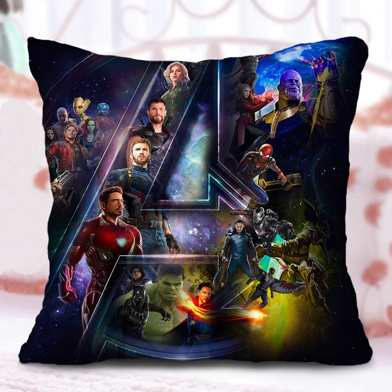 

Pillow Case Movie unlimited war with the same heroes American captain iron man surrounding pillow cushion Home Textile