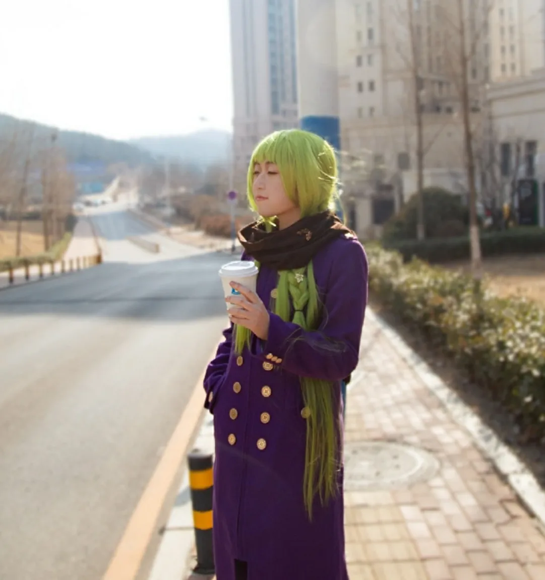 Fate/большой заказ Enkidu Косплей зеленый парик Мужские Enkidu длинные прямые зеленые волосы парик костюмы