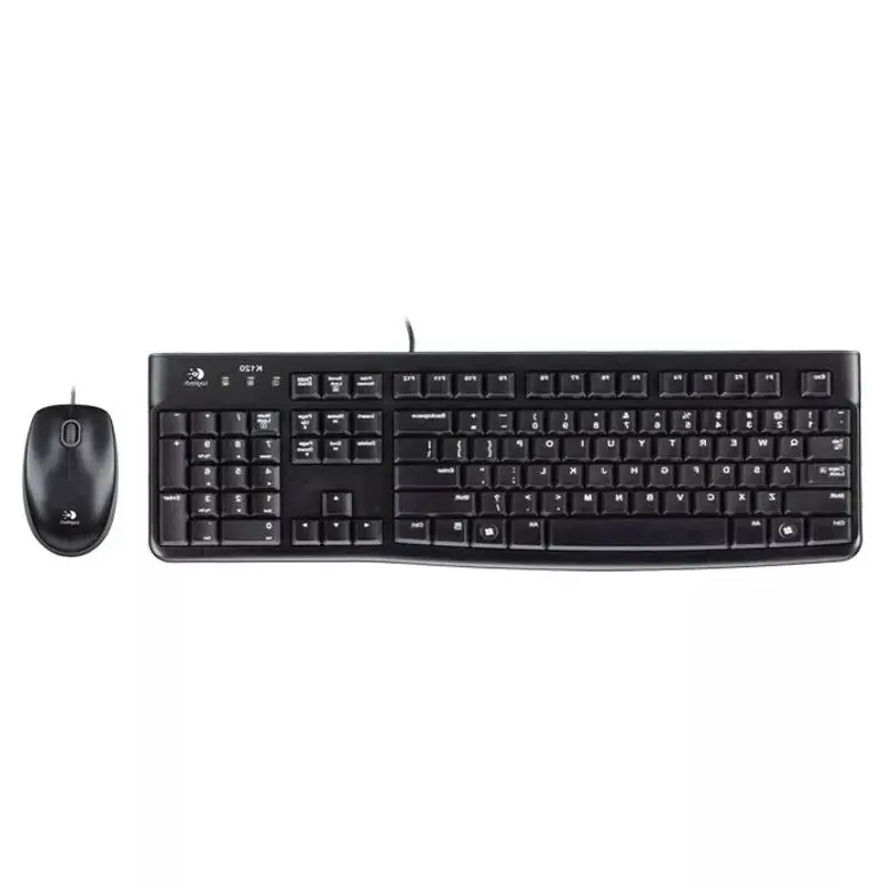 Logitech MK120 Wired Keyboard Mouse Combo Waterproof Mute 1000dpi Optical Tracking Keyboard and Mouse Set