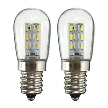 Светодиодный светильник E12 2 Вт AC220V 3014SMD 24 светодиодный стеклянный абажур 360 градусов освещение теплый/холодный белый для швейной машины/холодильника