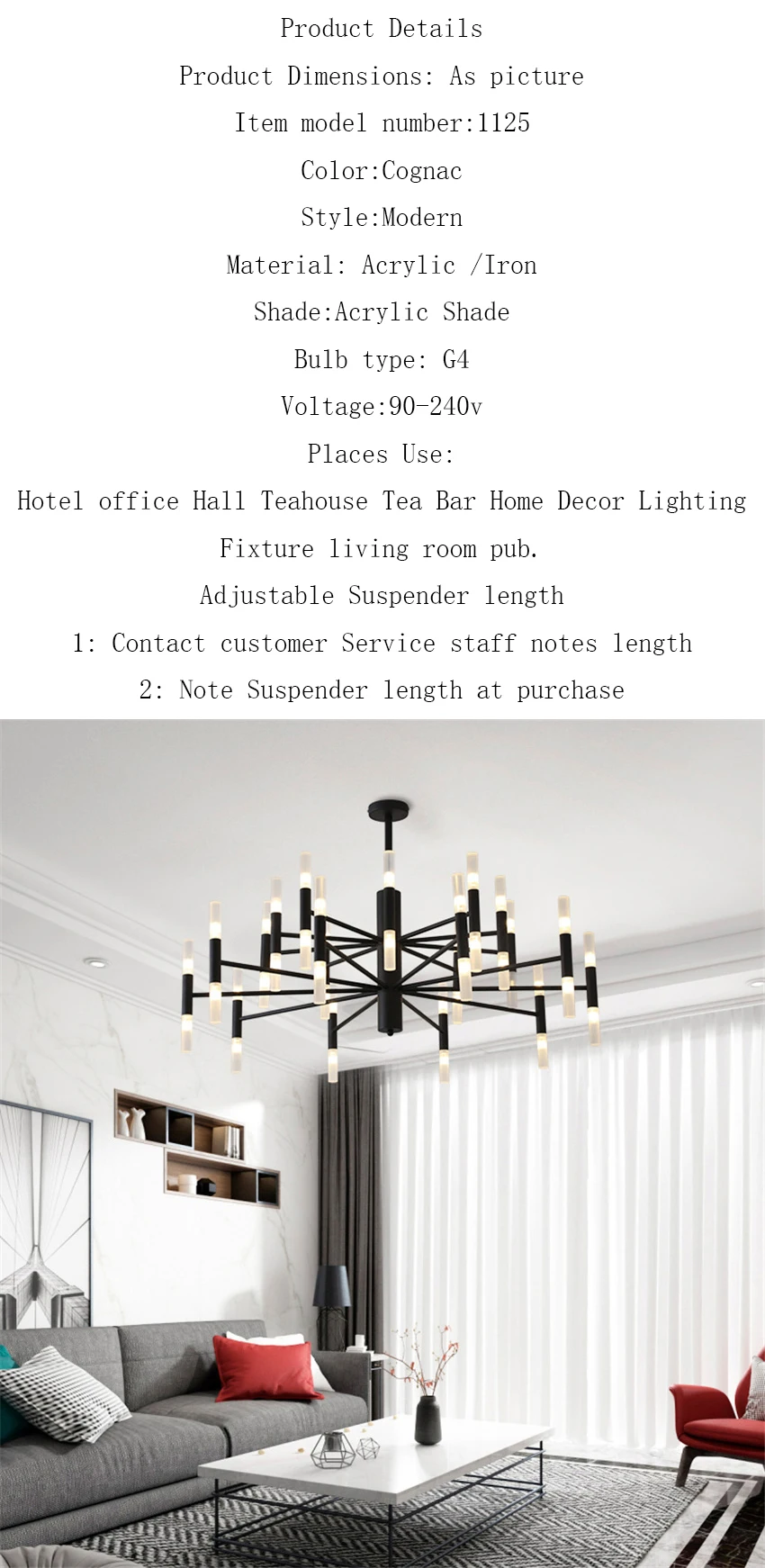 Современный черный Led люстры Nordic роскошный отель-холл ресторан люстра со светодиодным освещением Железный потолочный светильник Luminarias