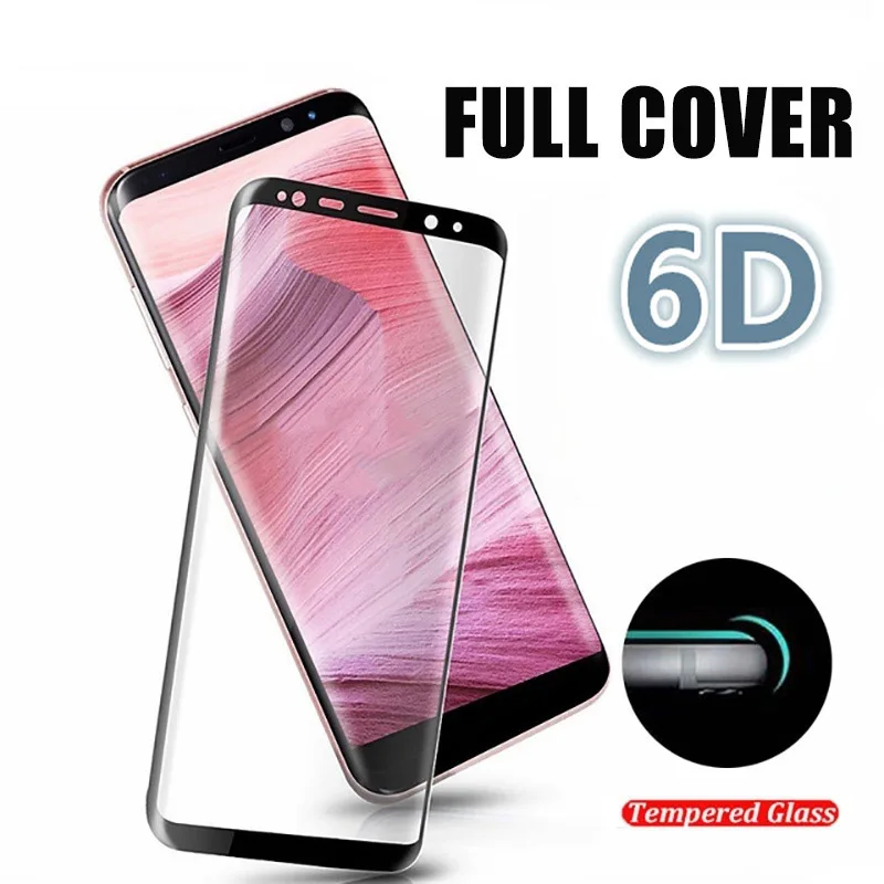 

For Samsung s8 plus Glass Protection Curved Full Cover Accessories for Samsung s9 s9plus Glass Screen Protector telefon aksesuar
