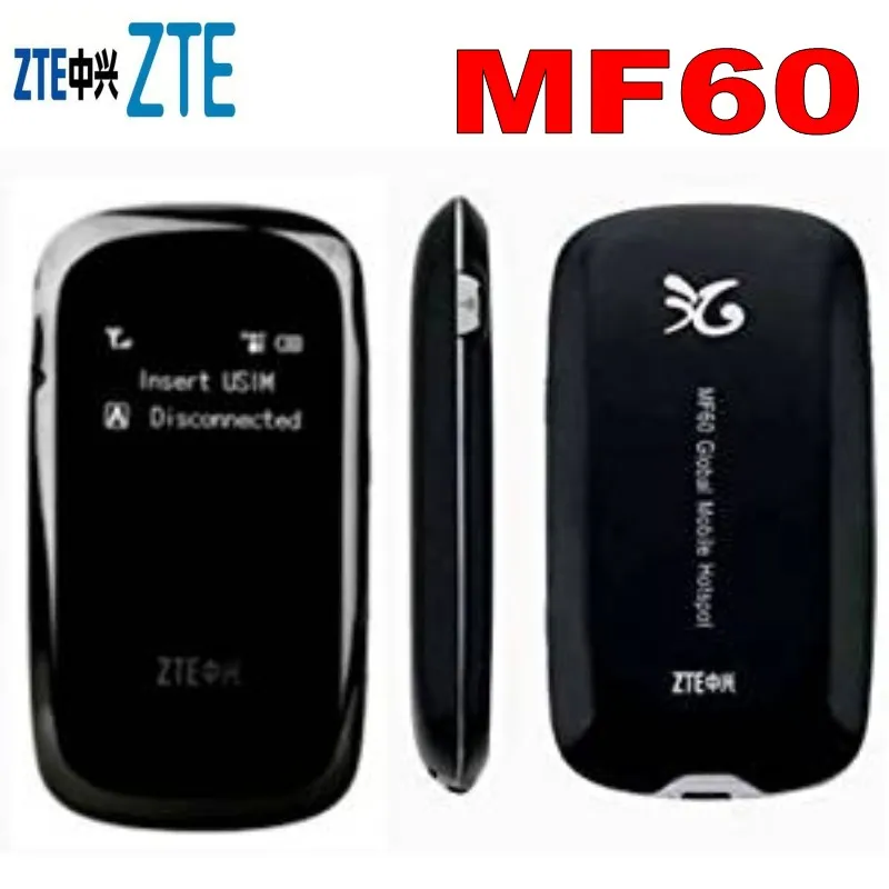 Мобильный Wi Fi роутер ZTE 3G MF60 мобильный точки доступа 21 Мбит/с|wifi 3g|hotspot routerwireless wifi |