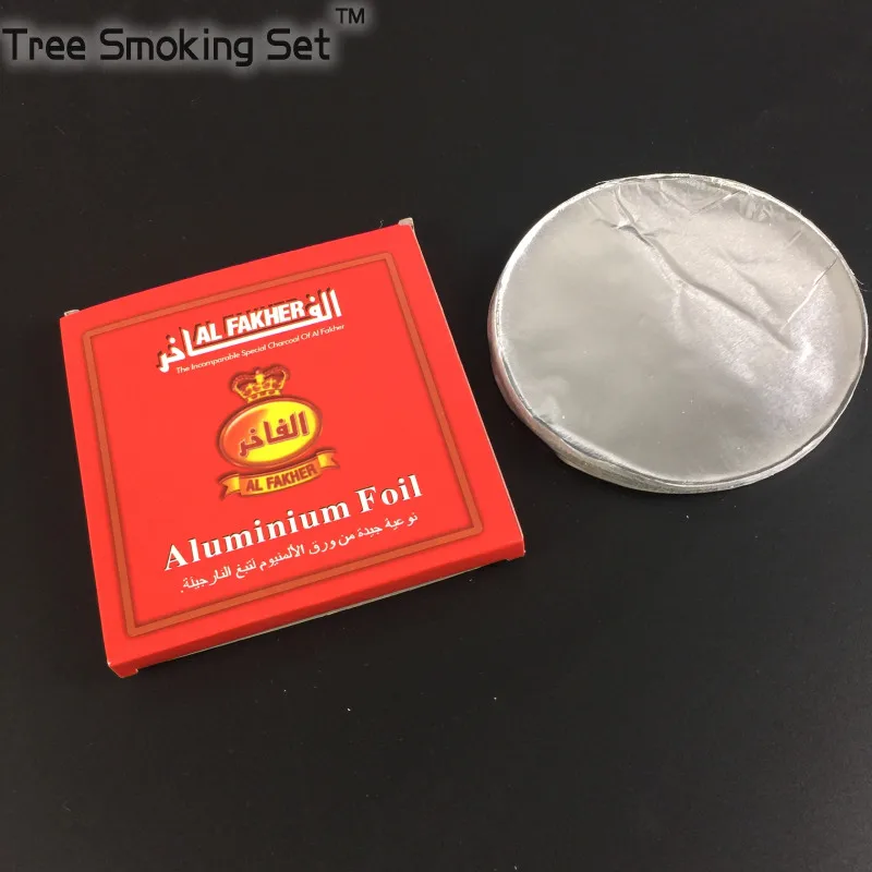 50 шт./упаковка алюминиевая фольга для кальяна 0 03 мм|narguile chicha|foil packnarguile hookah shisha |
