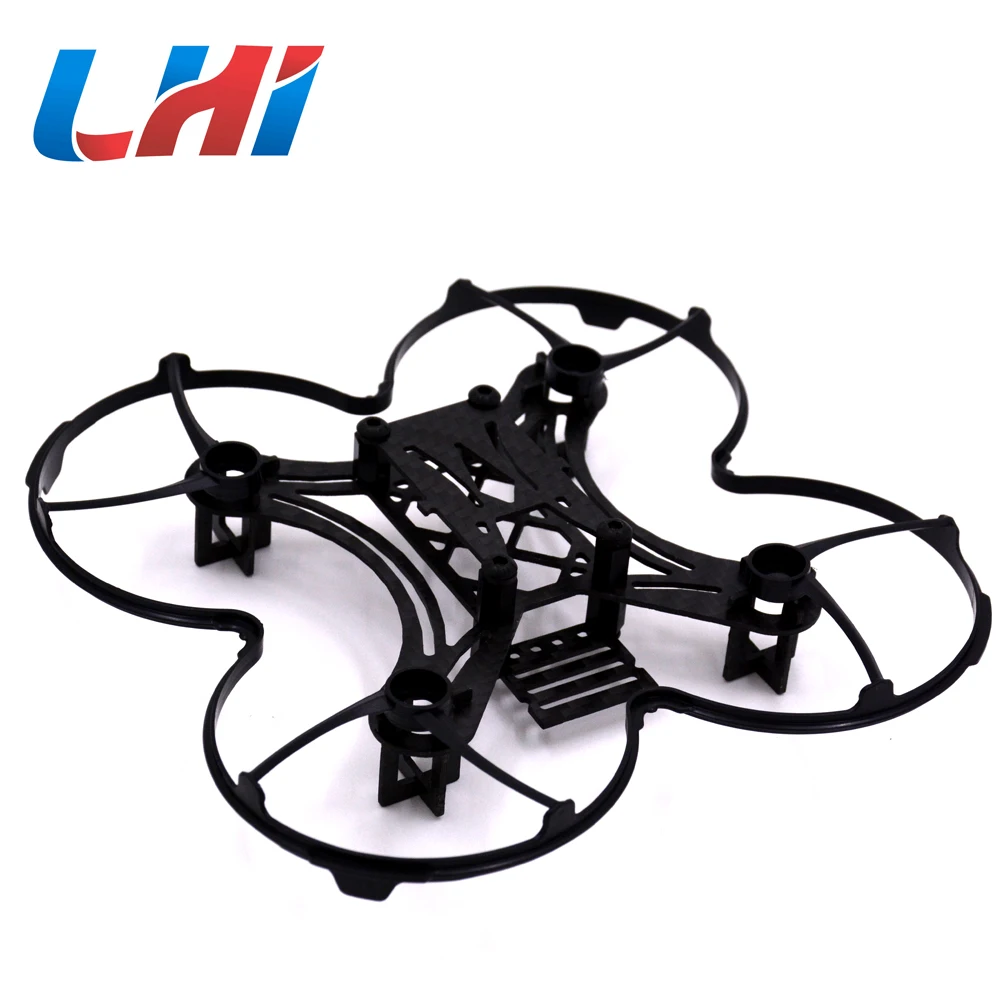 

mimi Q90 90mm Micro FPV Racing quadrocopter Spare Parts Carbon Fiber frame for Brush 8520 motor DIY drone kit RC plane