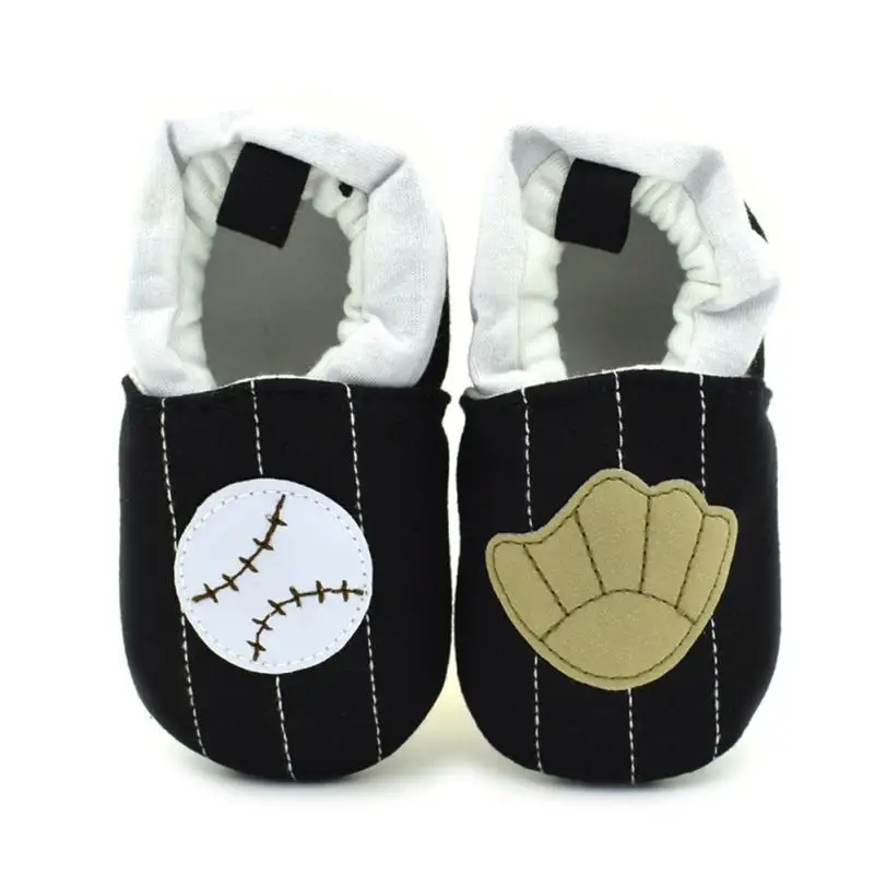 

2018 Toddler Baby Shoes Baseball Print Sneaker Anti-slip Soft Sole Toddler Shoes 822