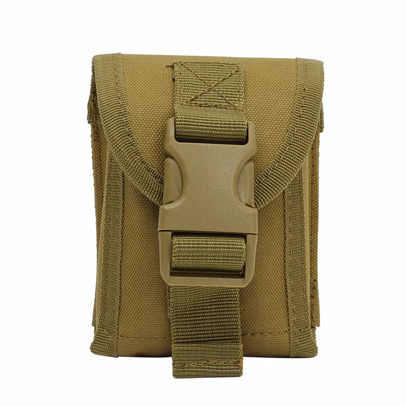 1000D Tactical Molle Pouch Men Military Waist Pack Belt Bag Phone Pouch Utility EDC Gear Outdoor Hiking Hunting Accessories bags - Цвет: TAN