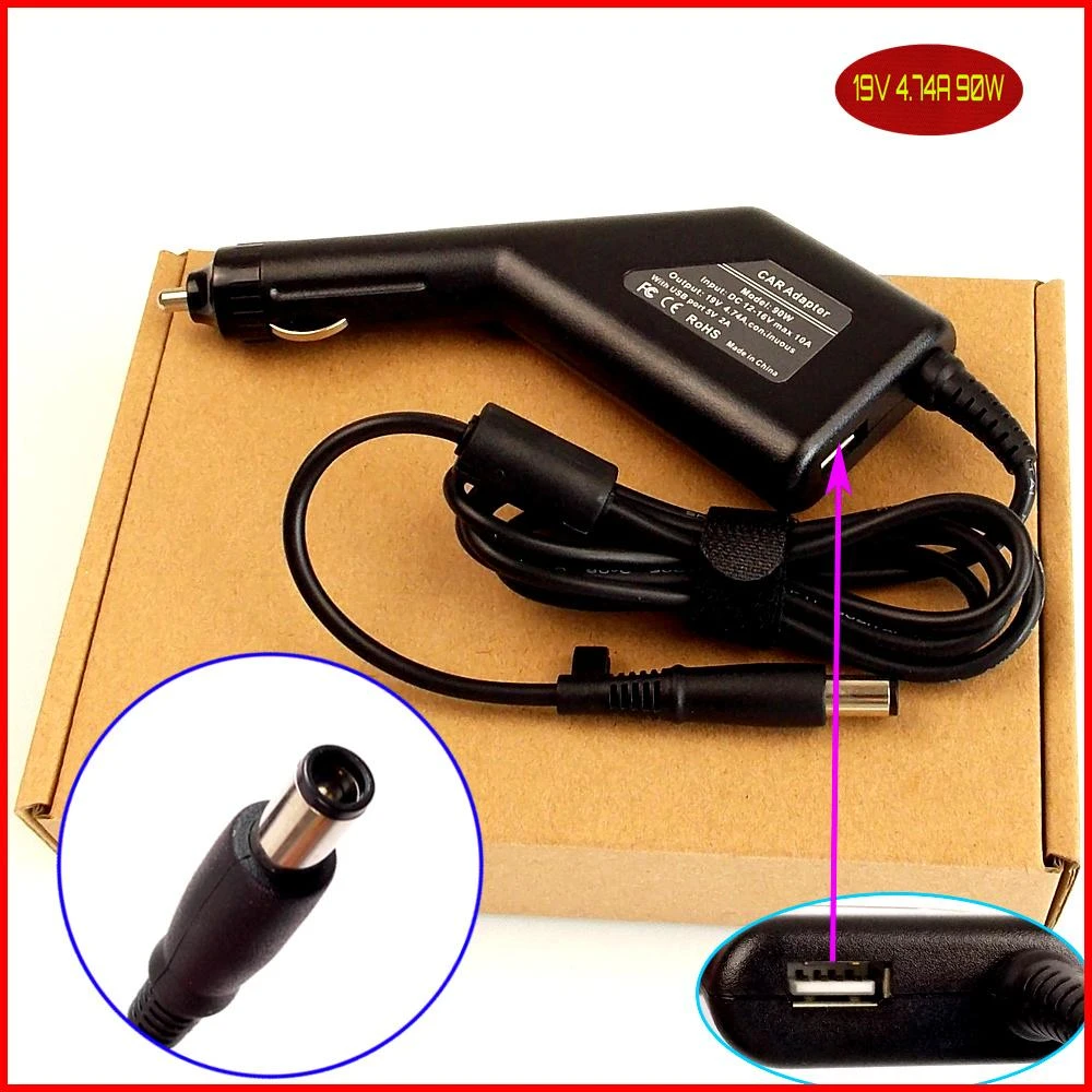 Laptop Dc Power Car Adapter Charger 19v 4 74a 90w Usb Port For Hp Compaq 6530b 6531s 6535b 6535s 6710b 6715b 6715s Adapter Usb Port Port Sasadapter Renault Aliexpress