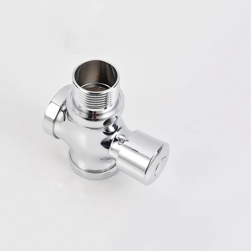 Латунная ручная кнопка четырехполосный приседающий туалет клапан задержка переключатель Белый табурет туалет клапан Bluetooth Flusher-1 дюймов