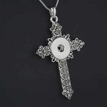 

20pc newest hot sale flower 18mm rhinestone snap new button necklace Pendant jewerly Necklaces for women jewelry