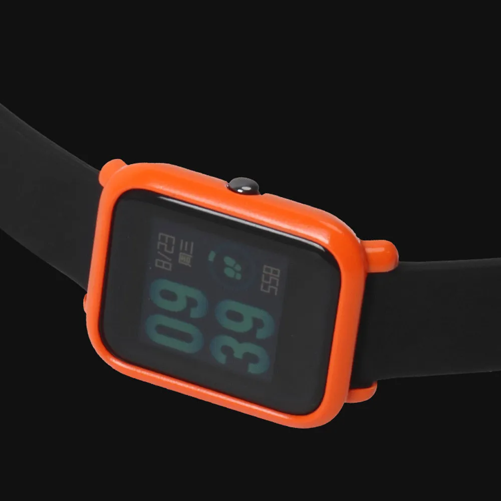 Тонкий цветной чехол LANDFOX из поликарбоната защитный для Huami Amazfit Bip Younth Watch жесткий