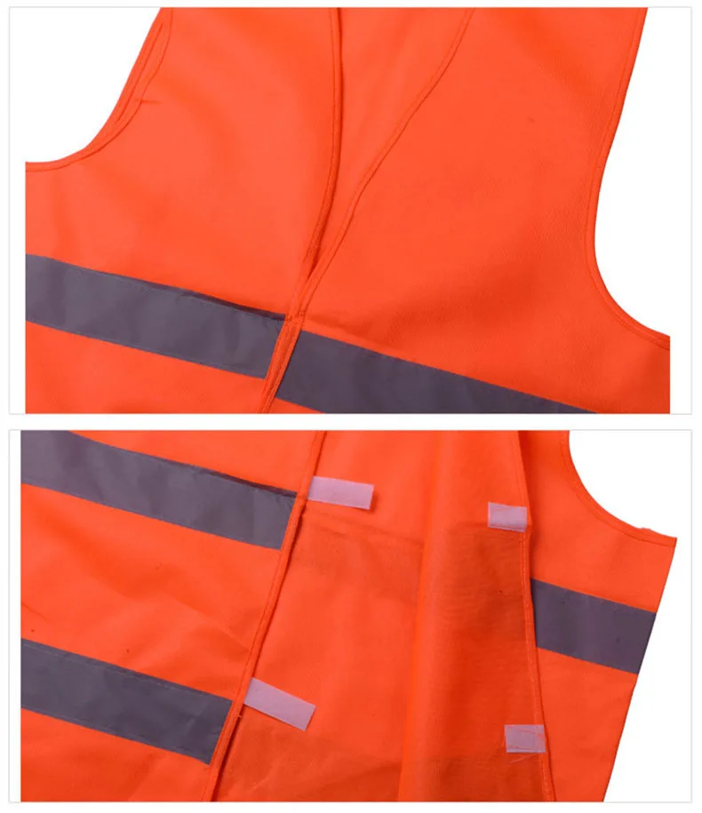 Car Goods Reflective Vest High Visibility Fluorescent Safety Vest Outdoor Clothing Night Running Contest Light-Reflective Vest 44