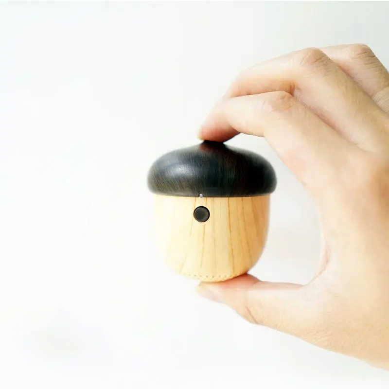 

JS Nut Bluetooth Speaker Wood Originality High Definition Noise Reduction Loudspeaker Box Intelligence Soundbar Portable Speaker
