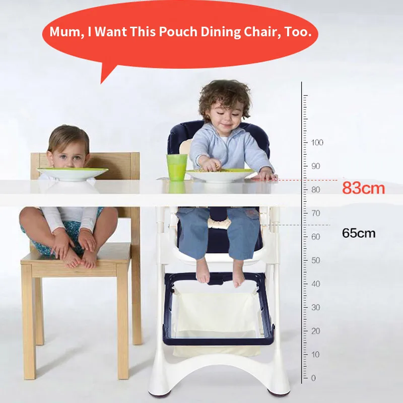  Pouch European Baby Chairs Children's Multifunctional BB Chair Foldable Portable Dining Tables and 