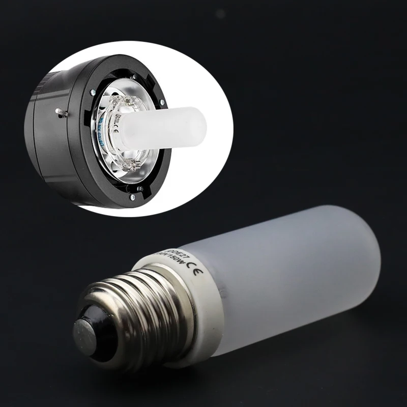 

110V 220V Godox Original Spare E27 Modeling Lamp 150W 250W Lighting Bulb for DE SK DP GS QS QT TC Series Studio Strobe