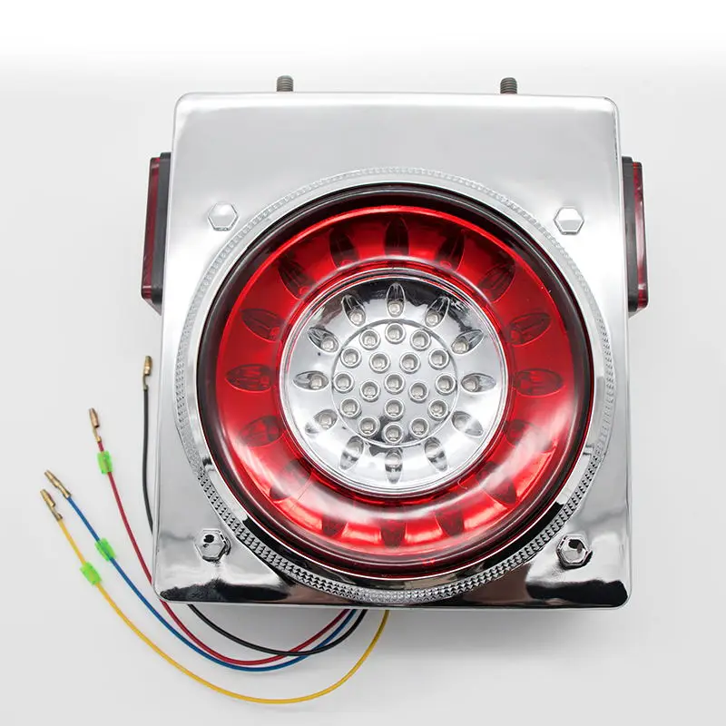Круглые и квадратные задние фонари 2 шт. 46LED красный желтый 12 В для грузовика