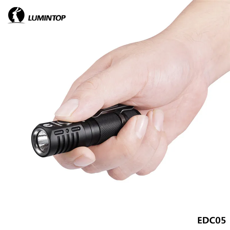 LuminTop EDC05 CREE XPL светодиодный брелок фонарик с магнитом 14500 AA мощный EDC светильник