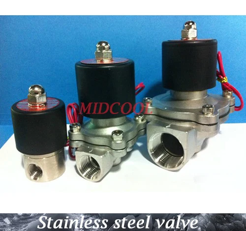 Válvula De agua normalmente cerrada, solenoide De acero inoxidable para aire, agua y aceite, 2 vías, Serie 2S, ac220V, 2S250-25, 1 pulgada