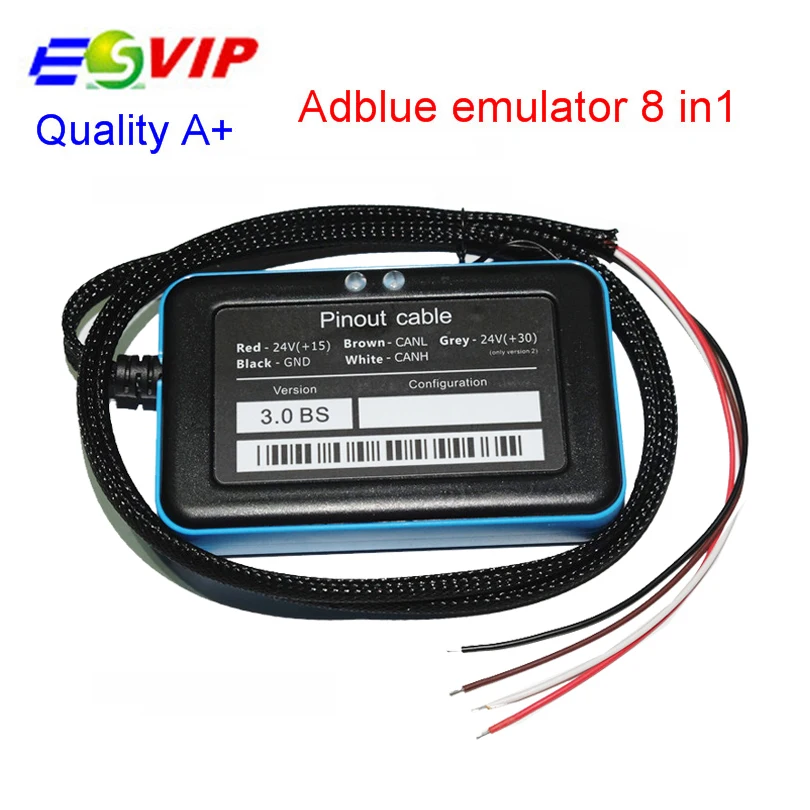 10 шт./DHL freequality Поддержка евро 6 Adblue 8in1 Новое поступление 8 в 1 Adblue Эмулятор v3.0 с NOx датчик AdBlue 8 в 1