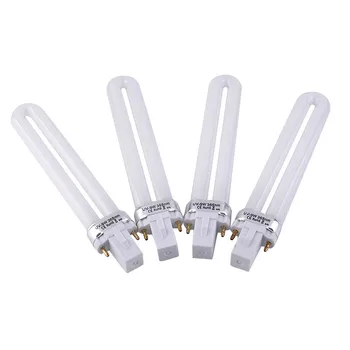 

1PCS 9W UV Lamp Light Bulbs U-shape 2-pin for 9W Gel Nail Dryer 365nm Dryer White Light Bulb Nail Art Tools