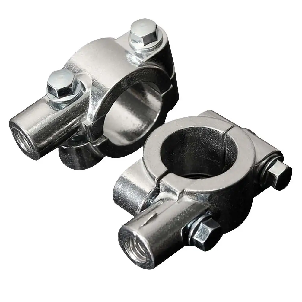 

1pair Motorcycle Handlebar Metal Rear View Mirror Mount Holders Motorbike Mirror Mount Clamp Brackets Accessories
