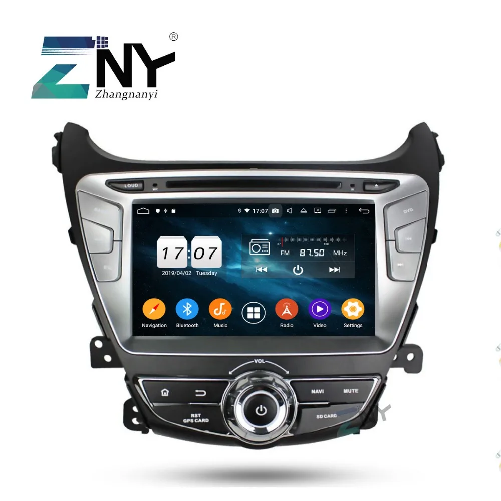 Clearance 8" IPS Android 9.0 Car Stereo GPS For Hyundai Elantra 2014 2015 Auto DVD Radio DSP Navigation Audio Video Player Backup Camera 2