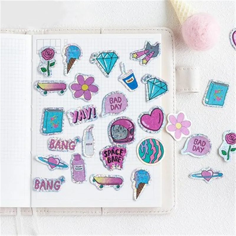 100 قطعة/الحزمة الكرتون لطيف ملصقا ألعاب أطفال أنيمي ملصقات حزمة للأطفال DIY على كتاب محمول الهاتف المحمول دراجة لوح التزلج