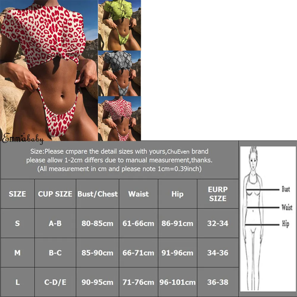 Новинка, сексуальный женский комплект бикини с леопардовым принтом, купальный костюм, бюстгальтер с подкладкой, укороченный топ, купальник, комплект бикини, купальник, купальный костюм