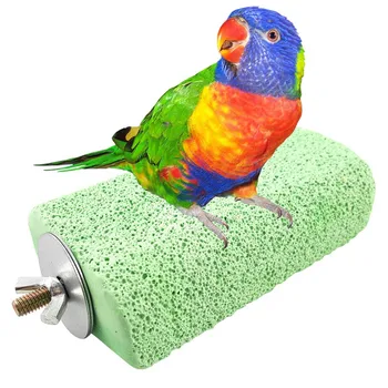 

Bird Beak Grinding stone Platform Parrot Jumping Stand Cage Chinchilla Squirrel Hamster Grinding Toys for pet