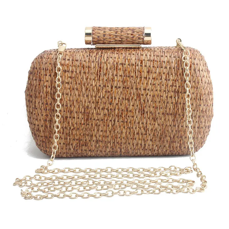 New Clutch Wallet Straw Bag Handbags Rattan Bag Handmade Woven Summer Travel Beach Bag Luxury Handbags Women Bags Designer Party