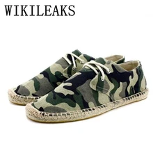 2017 Autumn Men Shoes Breathable Camouflage Canvas Shoes Fashion Flat Espadrilles High Quality Military Casual shoes trainers