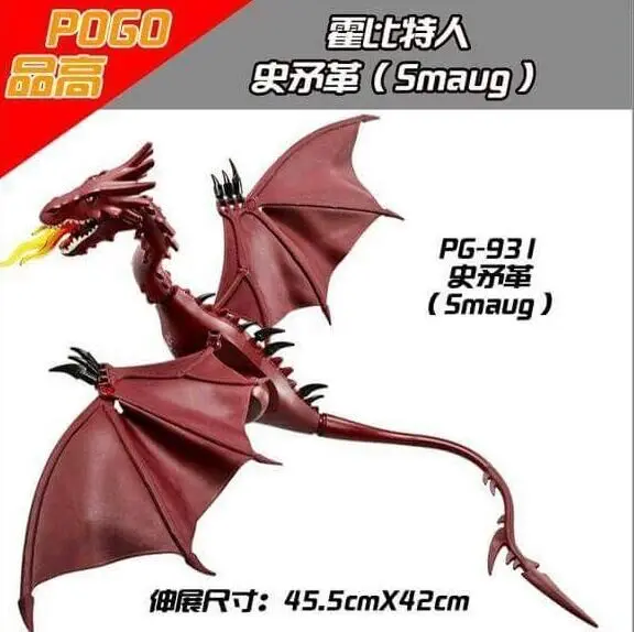 Sola Venta PG931 Smaug El Hobbit Desolacion 79018 La Монтана Solitaria Dol Guldor Lucha Bloques de Construccion Juguetes para | Игрушки
