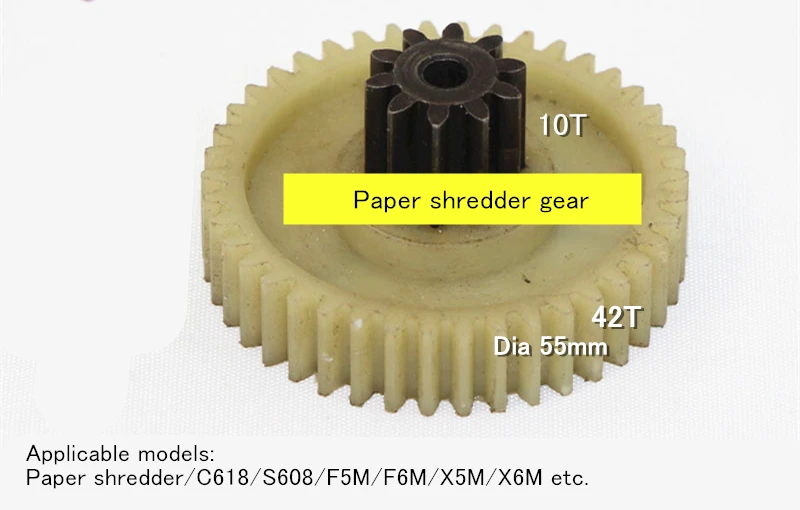 

Apply to 618 F5M F6M X5M X6M paper shredder gear,608 H5M G5M accessories gear