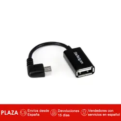 StarTech.com адаптер кабеля Micro USB a USB OTG адаптер питания 12 см-Macho a Hembra, USB Micro-B, USB a, 0127 м, Neg