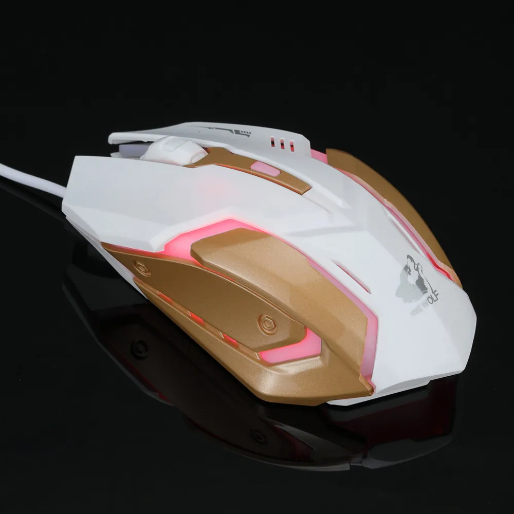 Мышь Компьютерная Проводная со светодиодсветильник кой 3200DPI USB L0122|Мыши| |