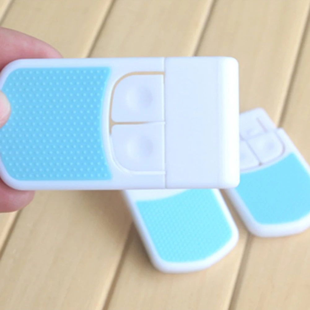 1 قطعة الطفل قفل أمان المزدوج زر الطفل الأطفال الزاوية اليمنى قفل أمان باب الثلاجة لخزانة ملابس بأدراج زاوية قفل أمان #20