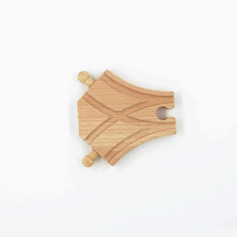 

Wood Tracks Railway (Small Bifurcation Track 6.5cm) Work With All Major Brands of Trains and Track Crafted With Solid Beech