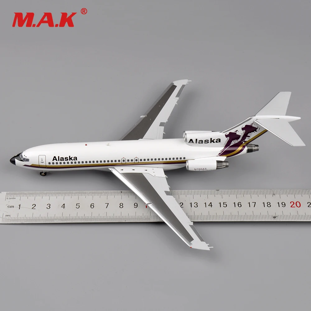 Для мальчиков подарок 1/200 Inflight200 модель самолета Аляска N766AS Боинг 727-100 IF7210814 авиационному модель игрушки для детей Коллекция