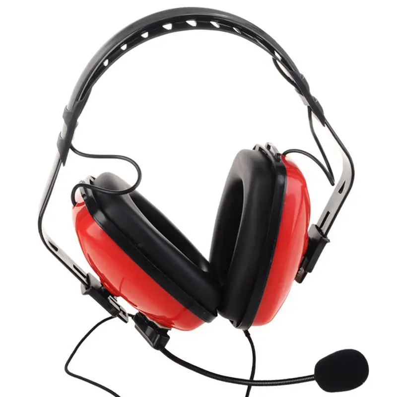 2 Pin шумоподавляющая гарнитура наушники с Ptt микрофоном для Walkie Talkie Kenwood Puxing Wouxun