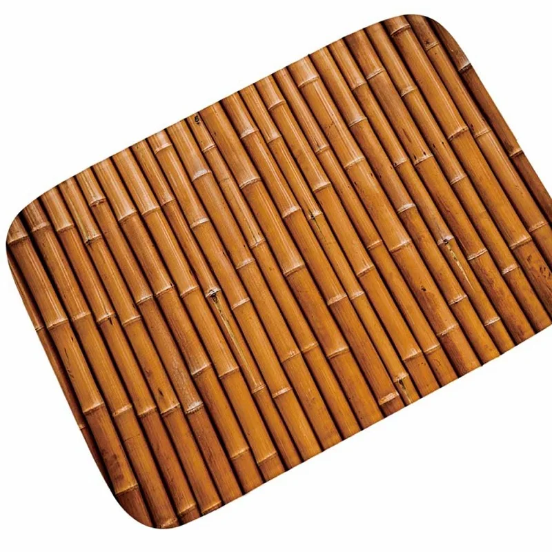 Wood Grain Retro Doormat for Entrance Door Carpet Kitchen Mat Bathroom Floor Mat Hallway Rugs and Carpets for Living Room Tapete