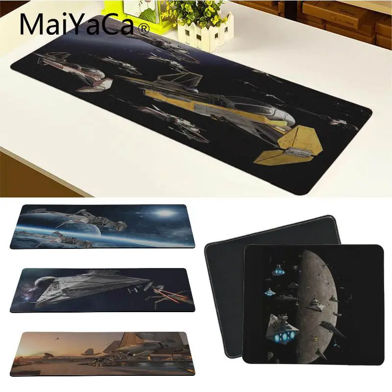 

MaiYaCa In Stocked Star Wars Ships Space mouse pad gamer play mats Keyboard Mat Desk Mat Computer Game Tablet Game Gaming