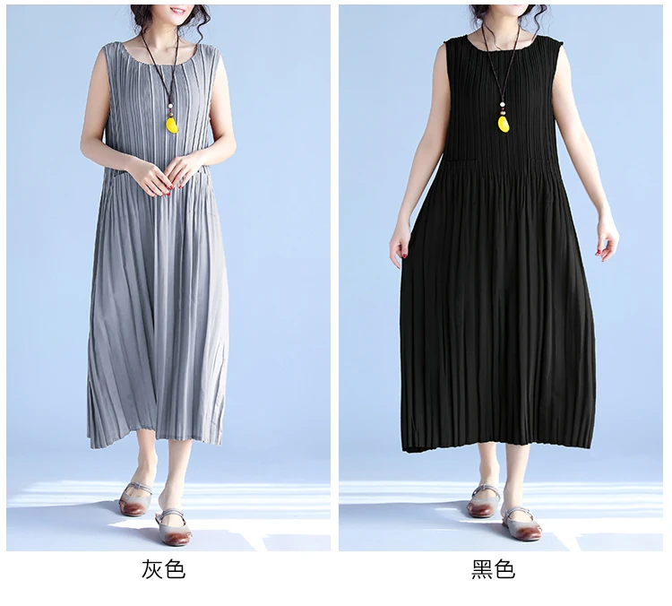 Женские летние платья BelineRosa, чистый цвет вскользь женщины драпированные платье без рукавов,большие размеры, QY00001