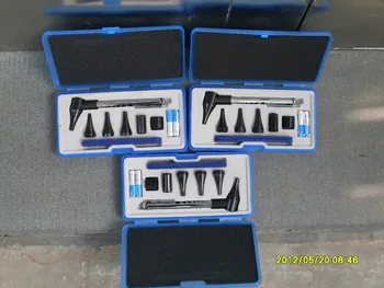 

Free Shipping Medical Mini Otoscope with LED Pen Light, Simple diagnostic set Funduscopy Stomatoscope Otoscope, Ear Care
