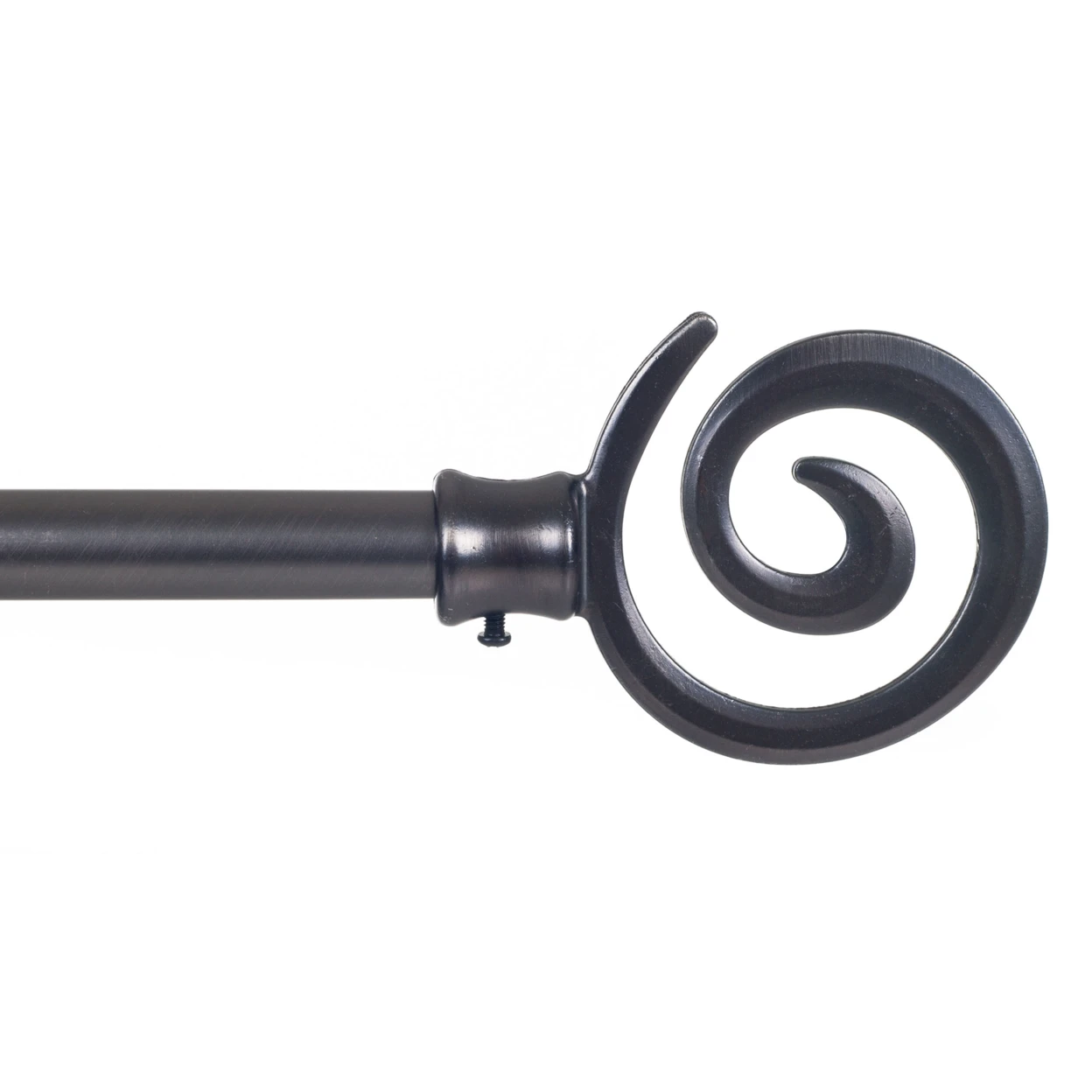 Lavish Home Spiral Curtain Rod 62-144, 3/4 inch - Pewter (1)