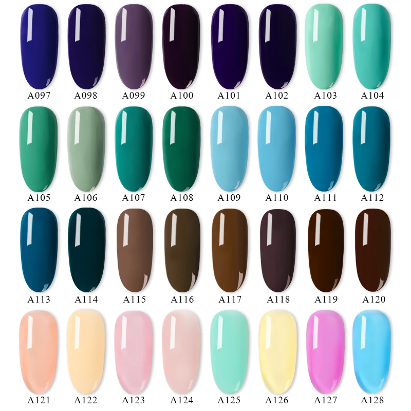 

RBAN NAIL 7ml Gel Polish Nail Art Gel Nail Polish Set For Manicure Soak Off White Primer Semi Permanent UV Gel Hybrid Lacquer