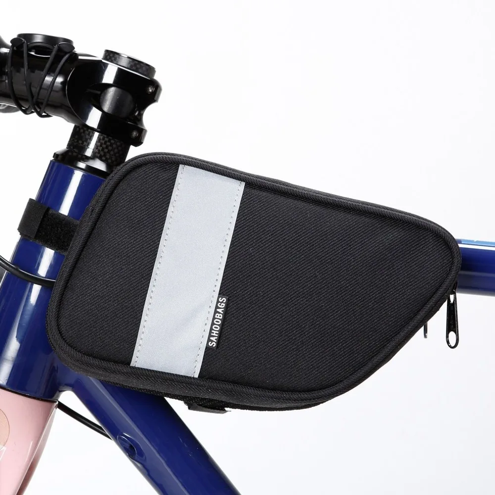Large Capacity Bicycle Front Tube Bag On The Frame Mountain Bike Top