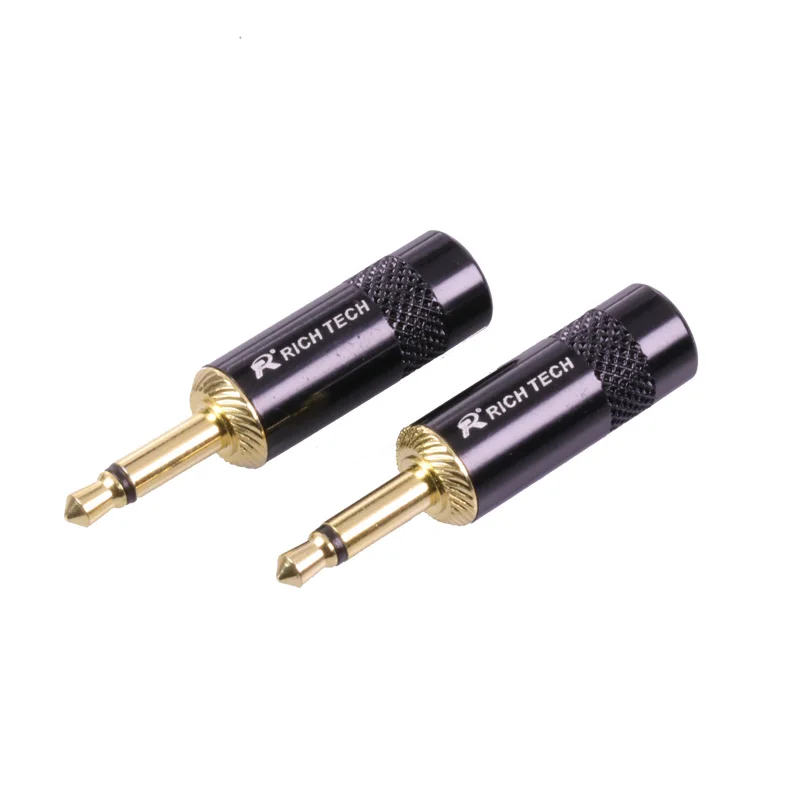 50pcs Mono jack 3 5mm 2 Poles Audio Connector 2Pins Audio Plug 3 5mm Jack Mono Headphone