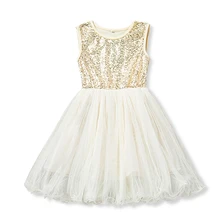 Расшитая Блестками одежда для маленьких девочек, платье принцессы для дня рождения, платья для малышей, Детские платья для девочек 3, 4, 5, 6, 7, 8 лет