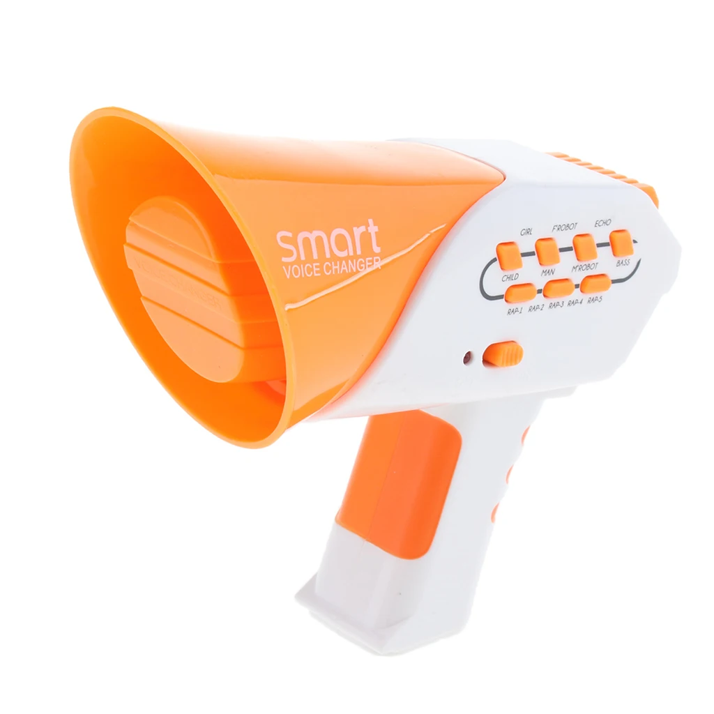 Mini Orange Voice Changer Toy with 7 Different Voice Modes and 5 DIY Music Modes, Kids Halloween Party Supplies